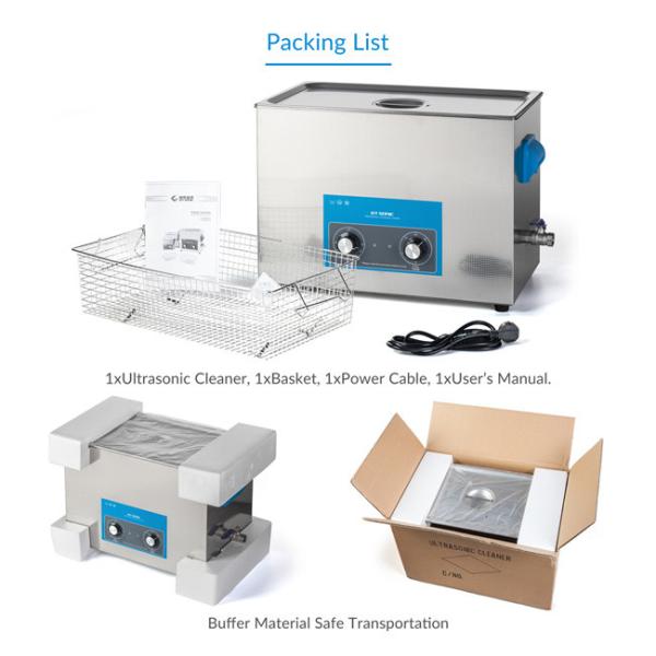 уборщик автомобильных деталей 400W 20L ультразвуковой с дренажным клапаном