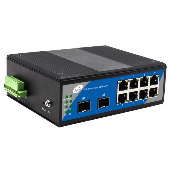 32Gbps 10 переключатель волокна SFP порта 8+2 с 8 портами сети стандарта Ethernet и 2 слотами SFP