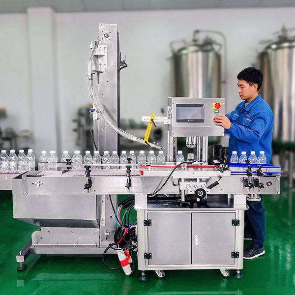 1500W 110V Pet Plastic Metal Wine Bottle Capping Machine Automatic Filling
