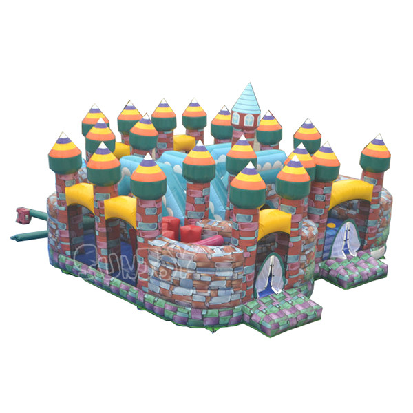 15oz PVC Inflatable Rose Funcity Theme Park Digital Printing