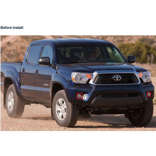 TOYOTA Tacoma auto front fog light kits LED daytime driving lights DRL