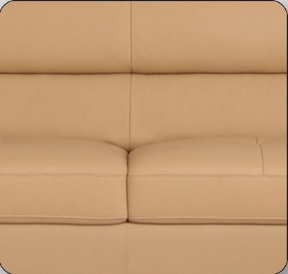Genuine Leather Sectional Sleeper Sofa For Small House / Living Room Home Furniture
