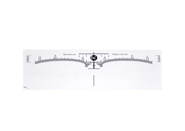 Plastic Transparent Tattoo Eyebrow Ruler Sticker Microblading Design