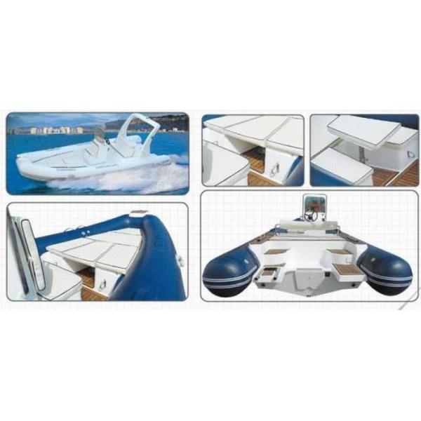 Rigid Hull Inflatable Rib Boat Abrasion Resistance 600 Cm With Boat Trailer