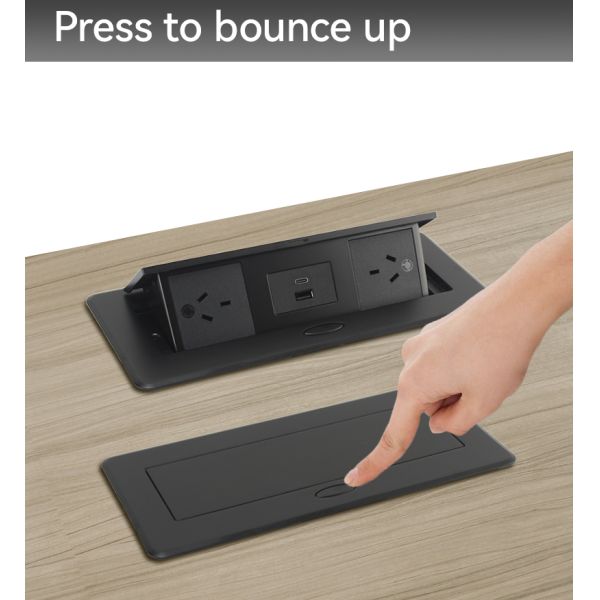 SAA Pop Up Switch Box Power Outlet Under Desk Kitchen Countertop