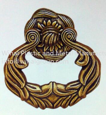 Rope pattern antique bronze cabinet pull ring handle,L58mm*W47mm,drawer pull ring,OEM.