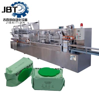 N Fold Wet Wipes Machinery 60-100 Bags/Min Environmental Friendly