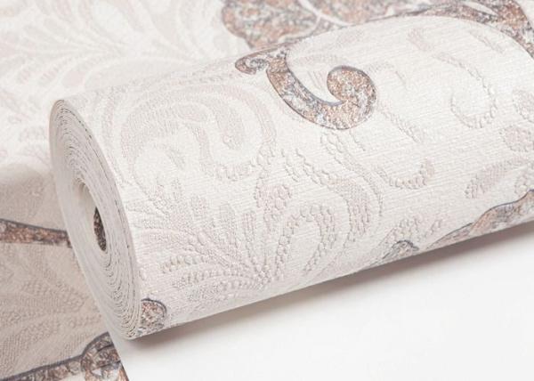 Waterproof Vinyl Country Style Wallpaper with Floral Pattern for Bedroom