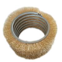 Brosse à bobine à 360 degrés à nettoyage circulaire en spirale ronde pour le polissage du bois