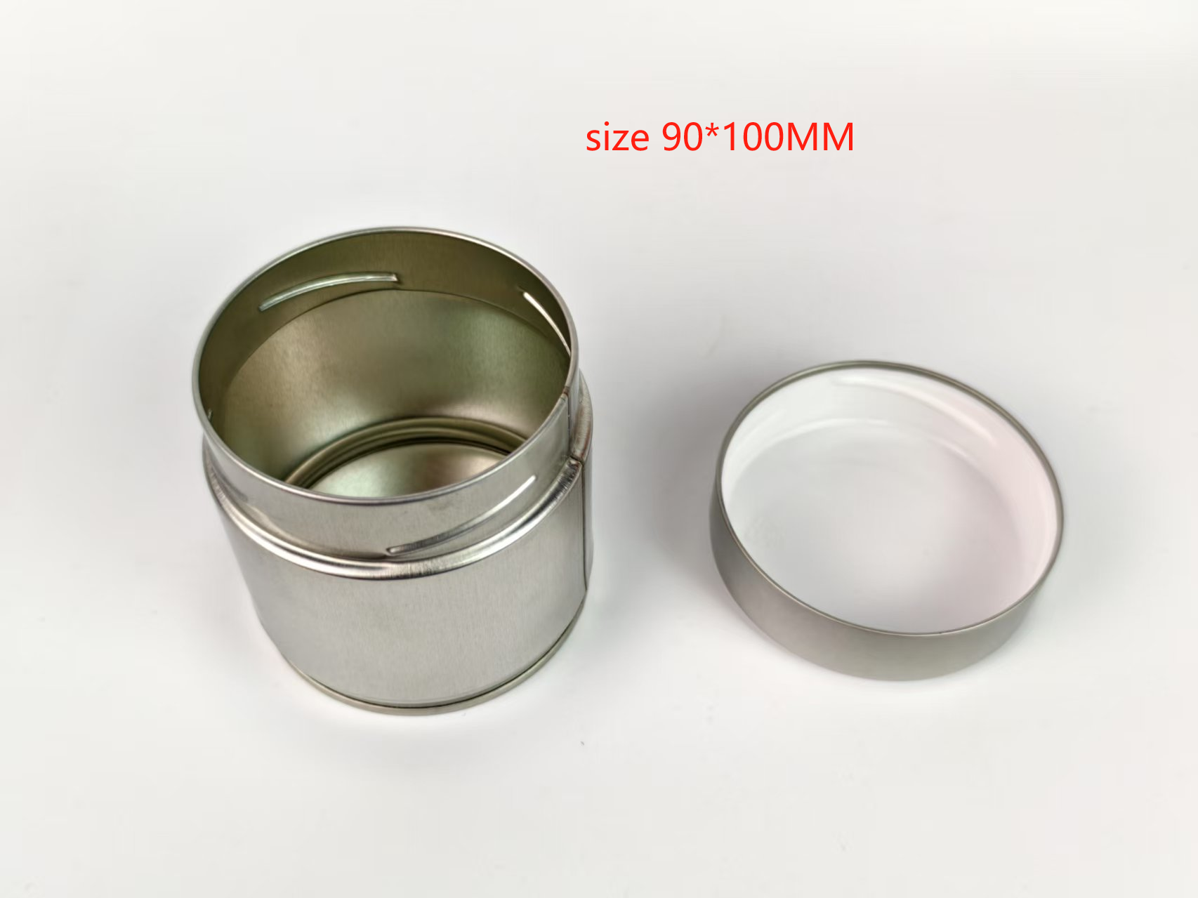 Matcha Tin Can Customize Printing Powder 150gr 100gr 30gr 40gr 50gr 60gr Matcha Tin Can with Easy Peel Film