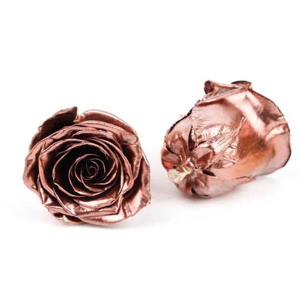 Forever Roses Gold Heads , Preserve Real Flowers Heads For Christmas Decoration