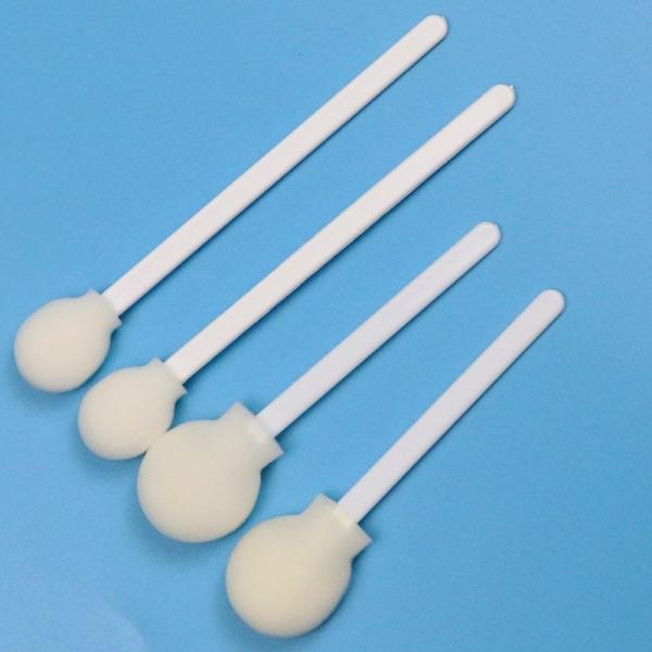 106 мм одноразовый белый PP Stick Lollipop Sponge Stick Medical Round Foam Swab Applicator для антисептика кожи