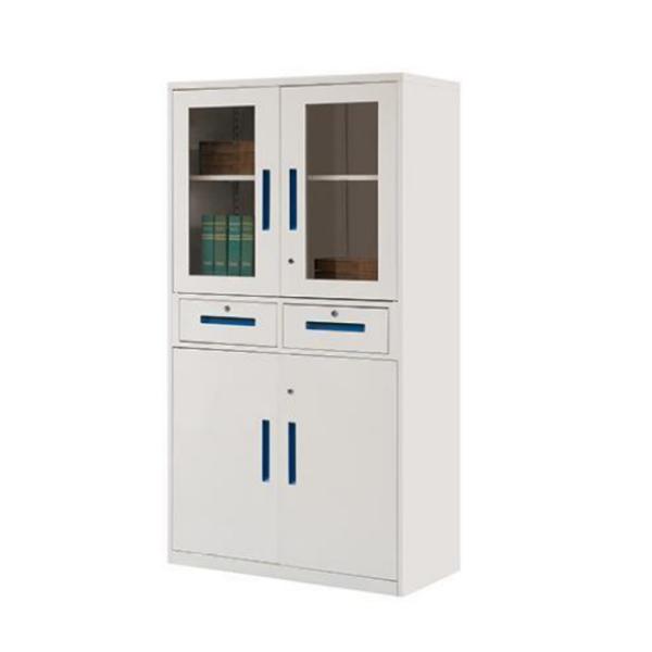 2 Стеклянные раздвижные двери Стальные файловые шкафы Металлические шкафы