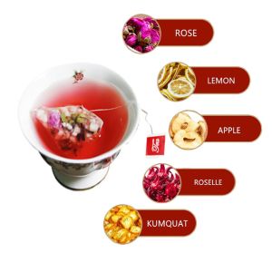 Private Label OEM Detox Herbal Tea with Vitamin C Rich Ingredients for Skin Tone Maintenance