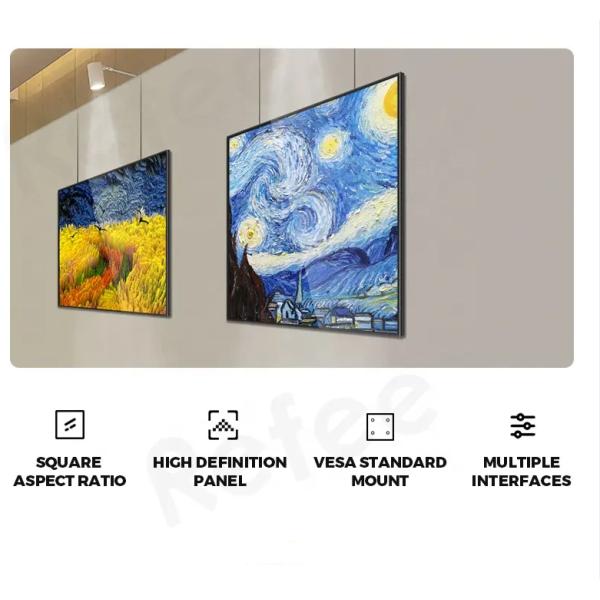 22Inch 33Inch Square FHD LCD Wall Mount Monitor 1:1 Aspect Of Frameless