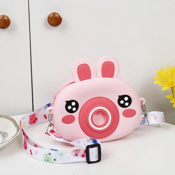 Кролик Камера Силикон Мини Монета Сумка Рамочная сумка Мультфильм Детская Сумка Для Детских Сумок Рамочная сумка Для Малышей