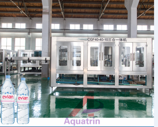 0.4Mpa 3000BPH Automatic Water Bottle Filling Machine For Plastic Bottle