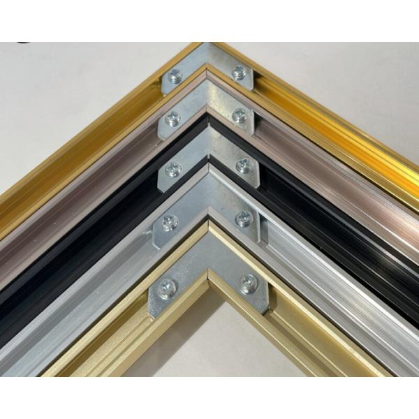 Bright Gold Finish Aluminum Profile for Decorative Standing Photo Frame Standing Design