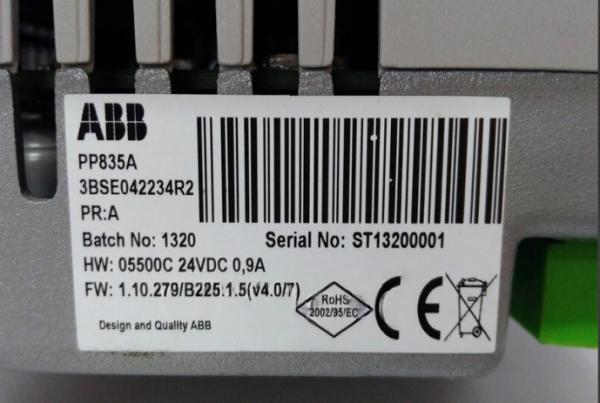 PP835A 3BSE042234R2 Panneau tactile ABB