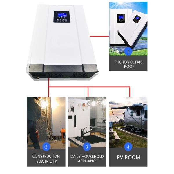 Invertidor de energía de alta frecuencia de energía solar fuera de la red Invertidor de almacenamiento de energía 3.5kw-5.5kw