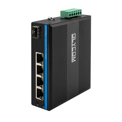 Interruptor industrial Unmanaged portuário de 5 ethernet, interruptor de rede 40Gbps áspero