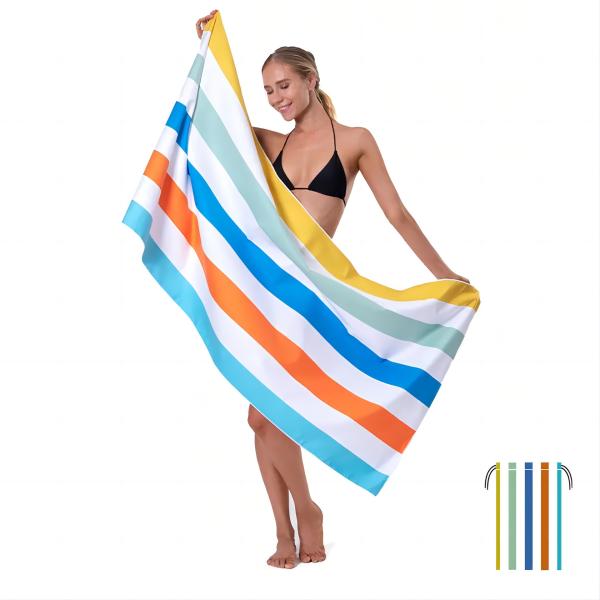 Acampamento de secagem rápida, esportes, praia, bolsa de transporte de toalha de praia de microfibra