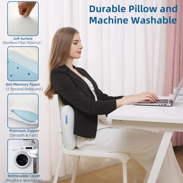 Hotel Standard Size Memory Foam Pillow Ventilation Cooling and Breathable with Bamboo