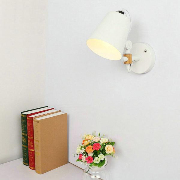Modern Wall Lights White Black Art Deco Metal Sconce for Home Lighting Indoor