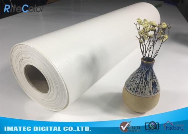 Rollo puro 122 de la lona de algodón de Eco del chorro de tinta brillante al aire libre del solvente 380gsm