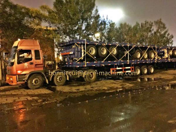 20ft 40ft Heavy Duty Semi Flat Bed Trailers Container Transport Truck Steel Material