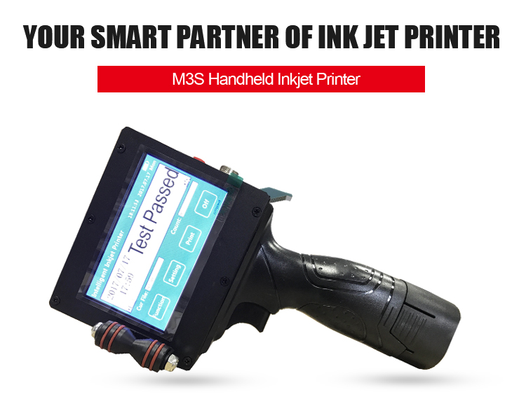 T3S Handheld Batch Number Printer , Expiry Date Printing Machine For Food Packing Marking