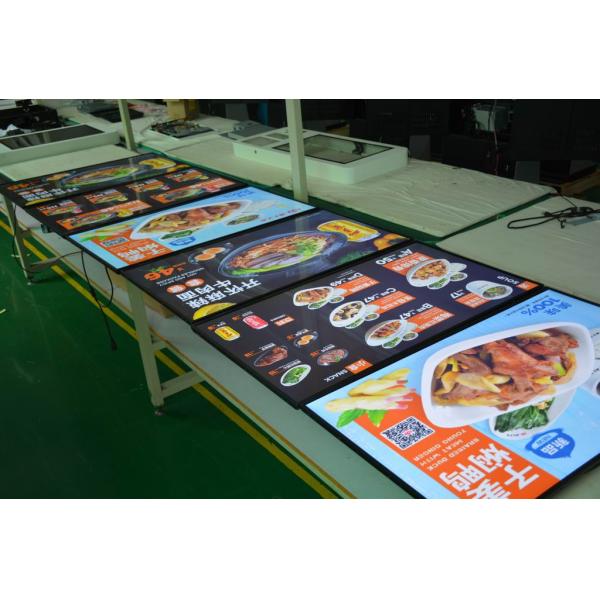 LED Touch Screen Digital Signage Display , Wall Mounted Advertising Display With Camera
