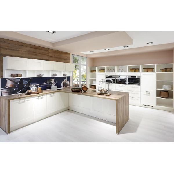 1000mm Carved White Solid Modern Aluminium Kitchen Cabinet With Island
