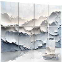 Peinture à l'huile imprimée Décoration murale Plaque d'absorption sonore en polyester
