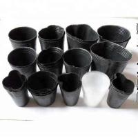 Pots noirs de crèche de propagation du PE 1L de nutrition de QG avec des trous de drainage