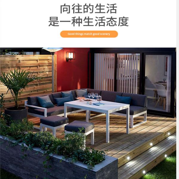 Swimming Pool Furniture Outdoor Modern Customized Garden Sofa Set Furniture L Shape
