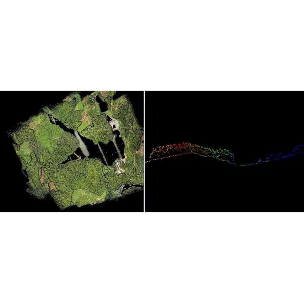 Беспилотный лидар-сканер Geosun GS-130X 3D-сканирование Встроенная RGB-камера Комплексное воздушное решение DJI M300 Экономично