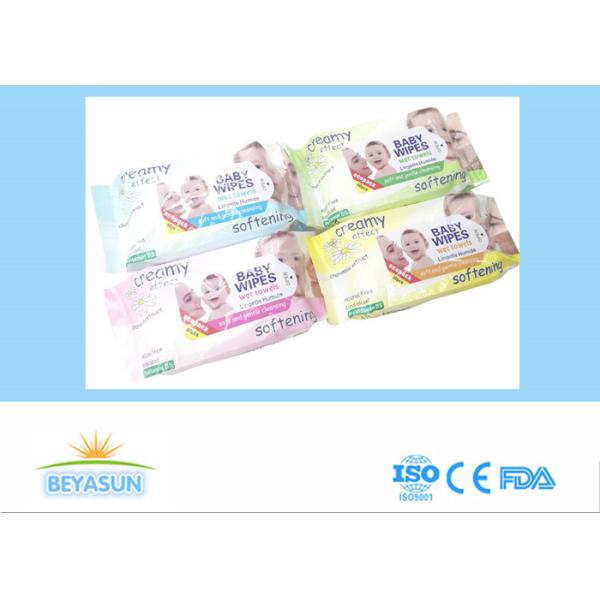 赤ん坊の心配100%の生物分解性のぬれたワイプFlushable 80pcs