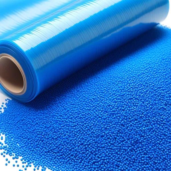PE PET couleur bleu clair et rapide Masterbatch Granules de résine Film bleu soufflé