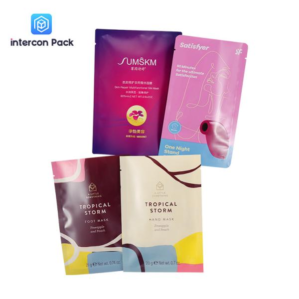 25g Mylar Foil Face Cream Packaging Bag Cosmetic Sample Sachet Facial Lotion Sachet Packaging