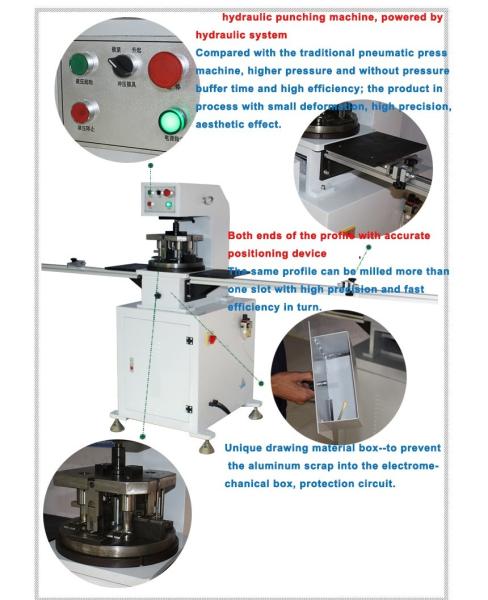 Single Position Die Aluminium Window Machinery For Punching Process