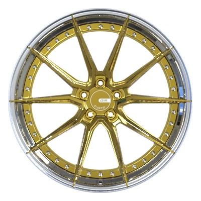 Gold Disk Sport Rim 3 Piece 5x120 Wheels 21x9.5J PCD 5x114.3