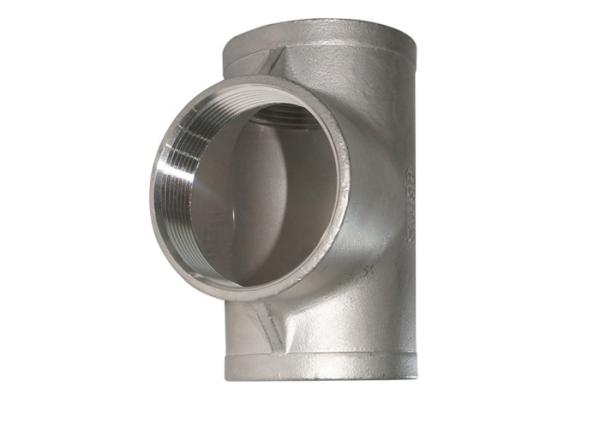 1 / 2 High Pressure 304 Stainless Steel Pipe Fittings Stainless Steel Reducing Tee