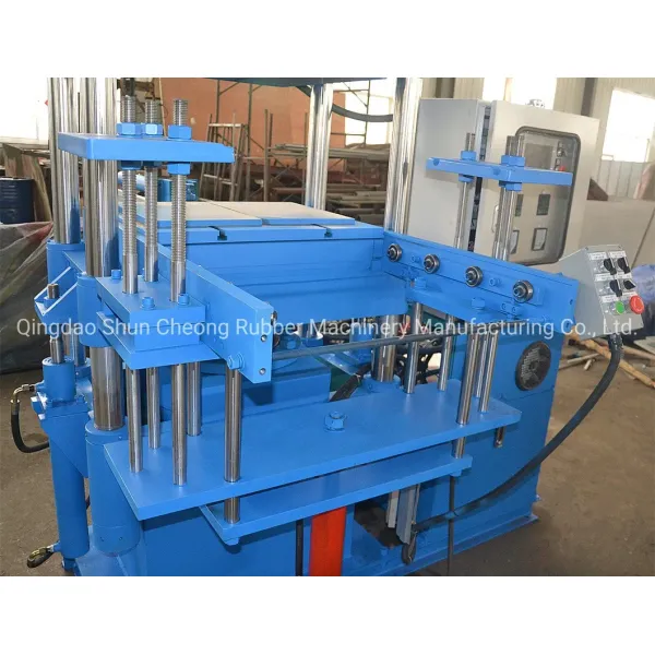 PLC Control System Rubber Vulcanizing Press with 1.00 MN Total Pressure and Electric Heating for Efficient Silicone Product Manufacturing
