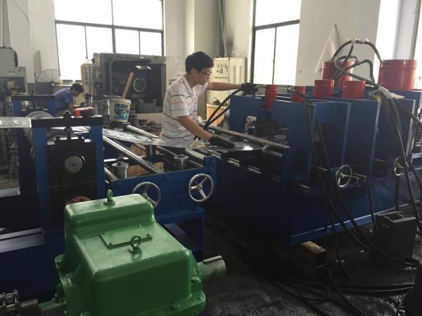 ISO Certification Cable Tray Roll Forming Machine 20 Roller Stations Chain Dirve