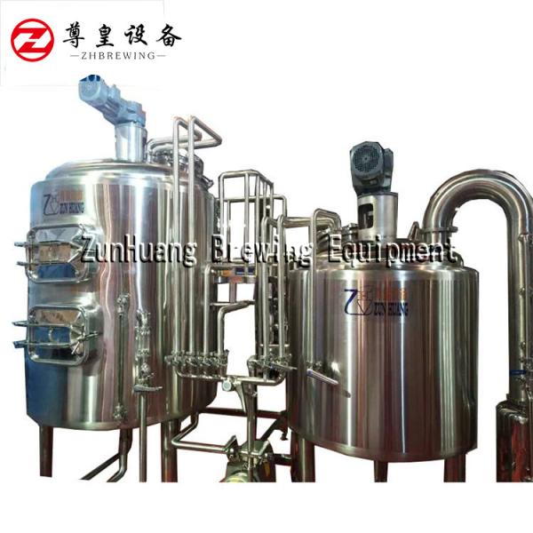 Semi Automatic Brewhouse Equipment Easy Brewing / Mashing Custom Voltage