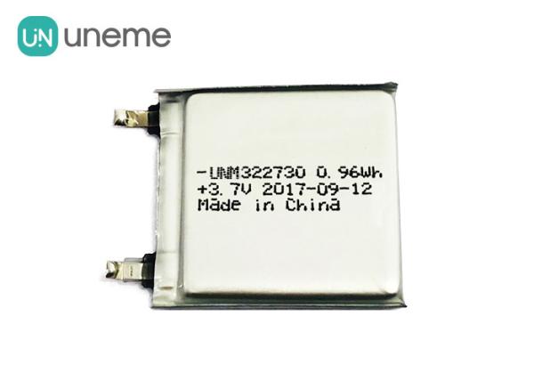 Customized Size Rechargeable Lithium Batteries , 3.7V 260mAh Ion Polymer Battery