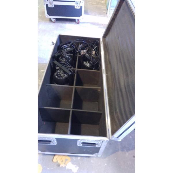 Professional Cables Plywood Thickness 9MM Road Case With Wheels Orange