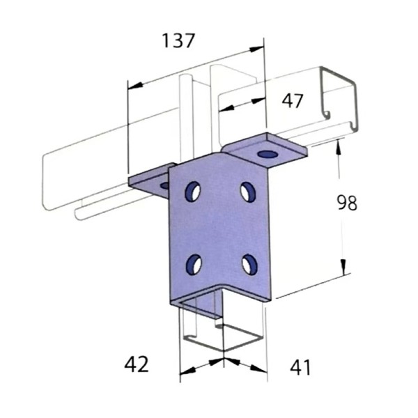 Universal Solar Mounting Bracket Base Adjustable Hot Dip Galvanized