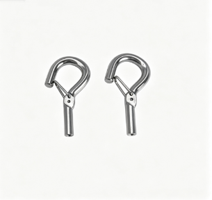 Iron Spring Hook for 1.5mm Wire Rope with Customized Size and Easy Installation for Lighting Suspension